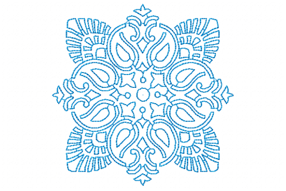 Damask Redwork: A Timeless Embroidery Design